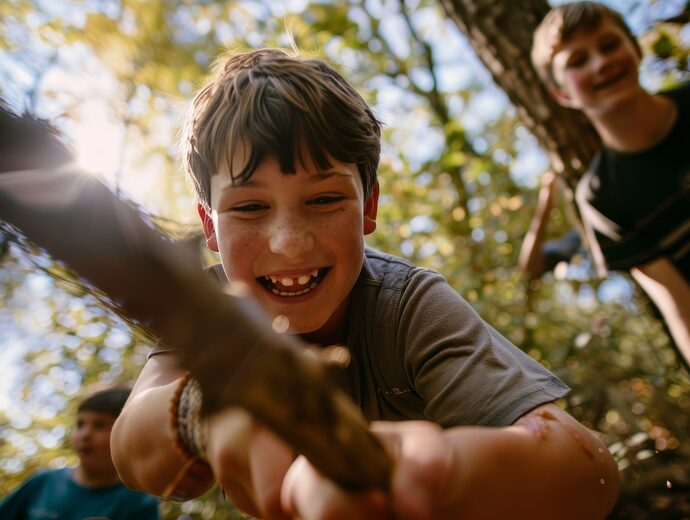 view-children-practicing-health-wellness-activity